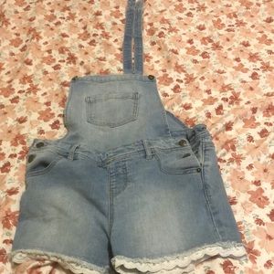 Jean textured  overalls look new !!!